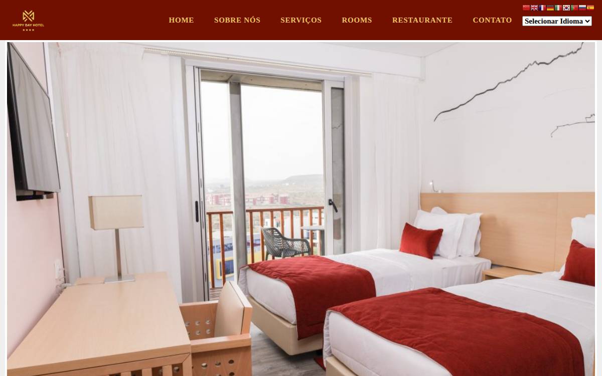 Hotel Happy Day, SA website preview