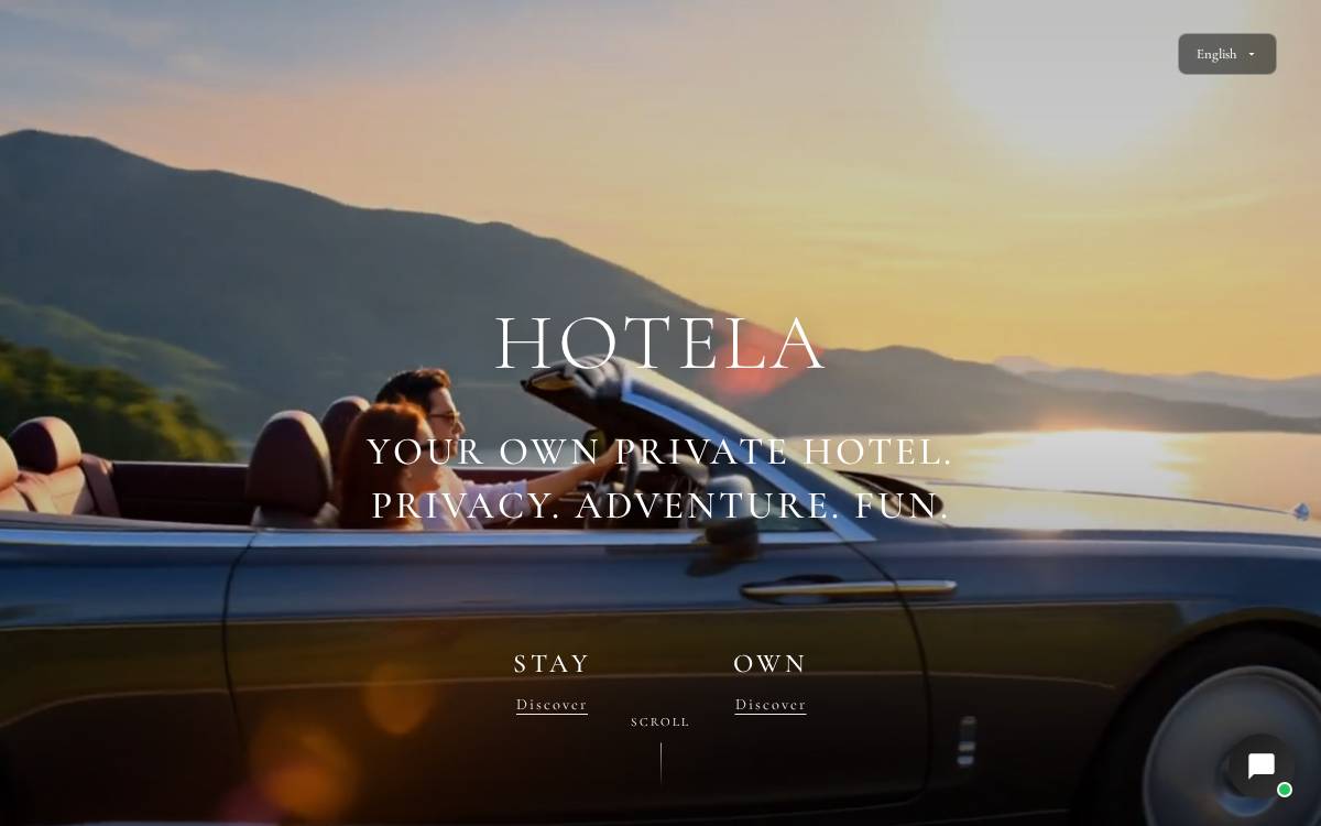 HOTELA Niseko website preview