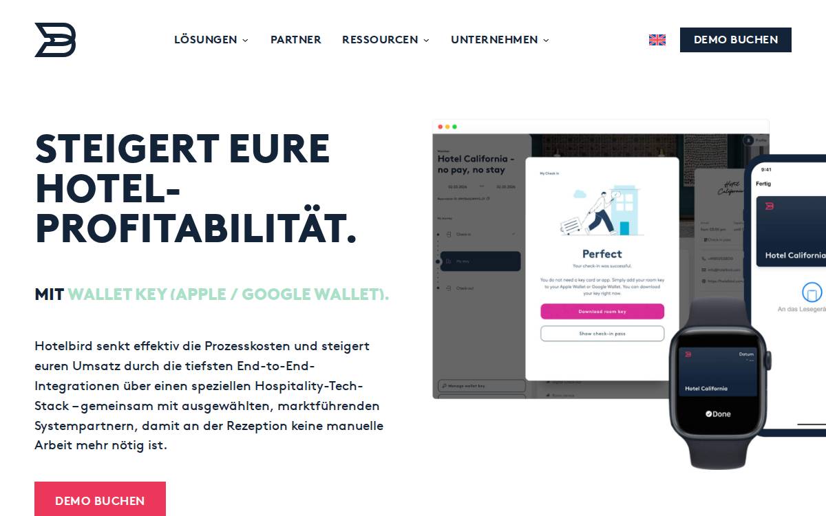 hotelbird website preview