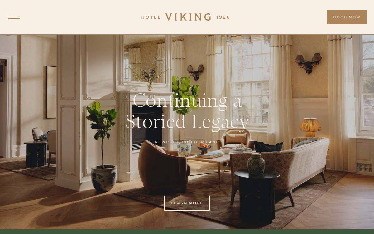 Hotel Viking website preview