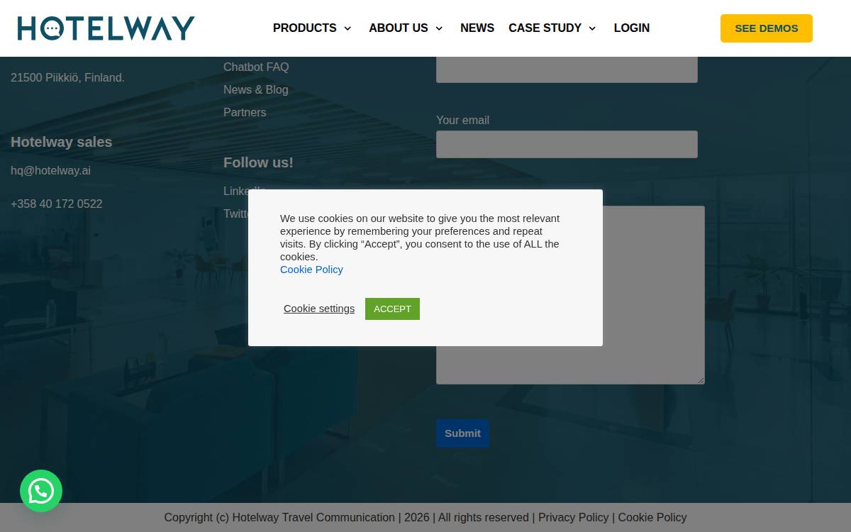 Hotelway website preview