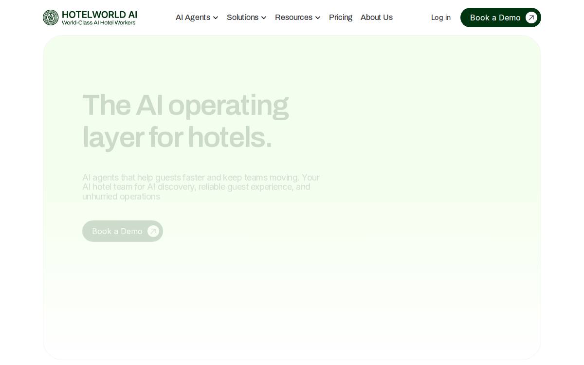 HotelWorld website preview