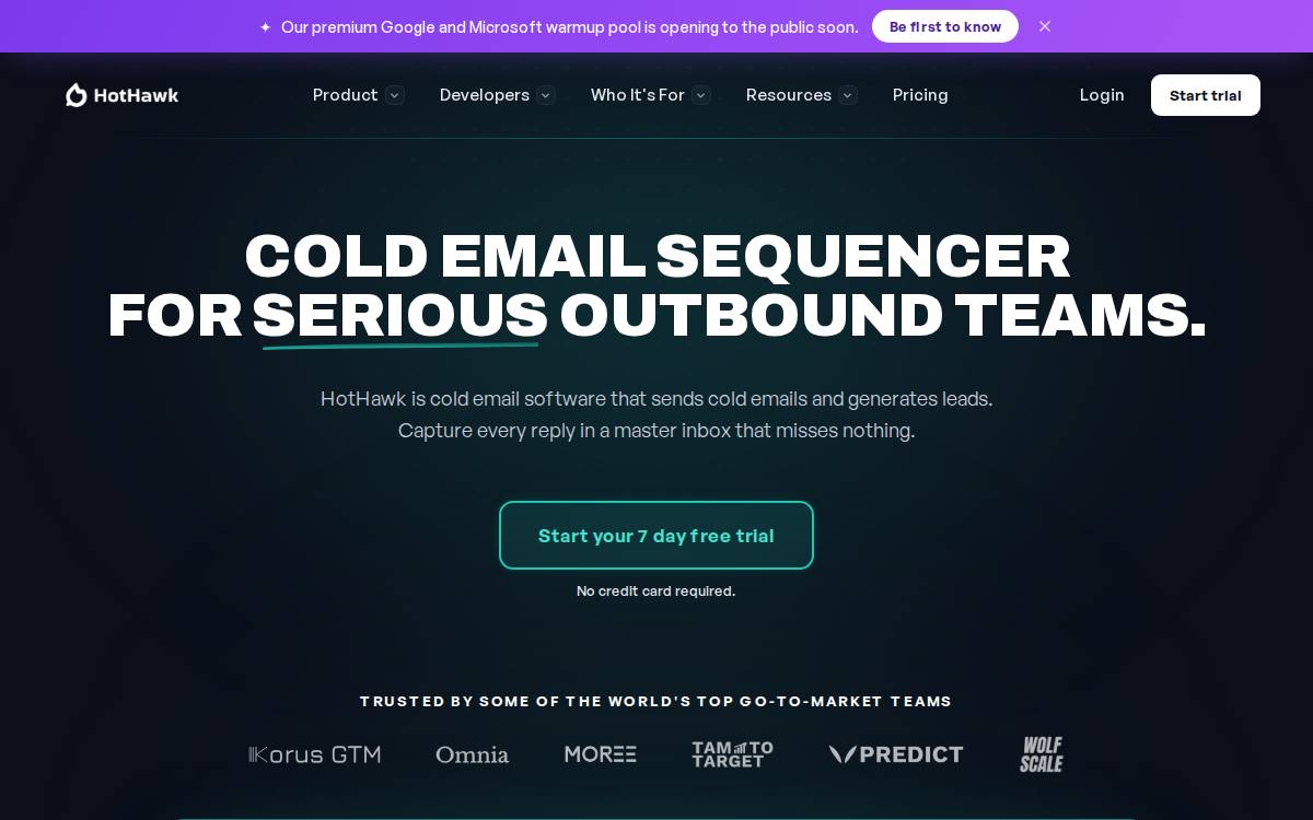 HotHawk website preview