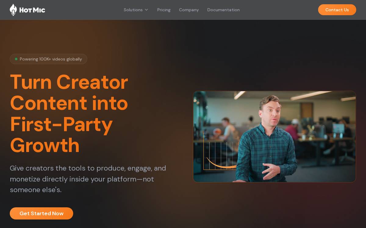 Hotmic website preview