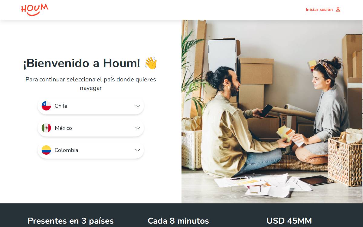 Houm website preview