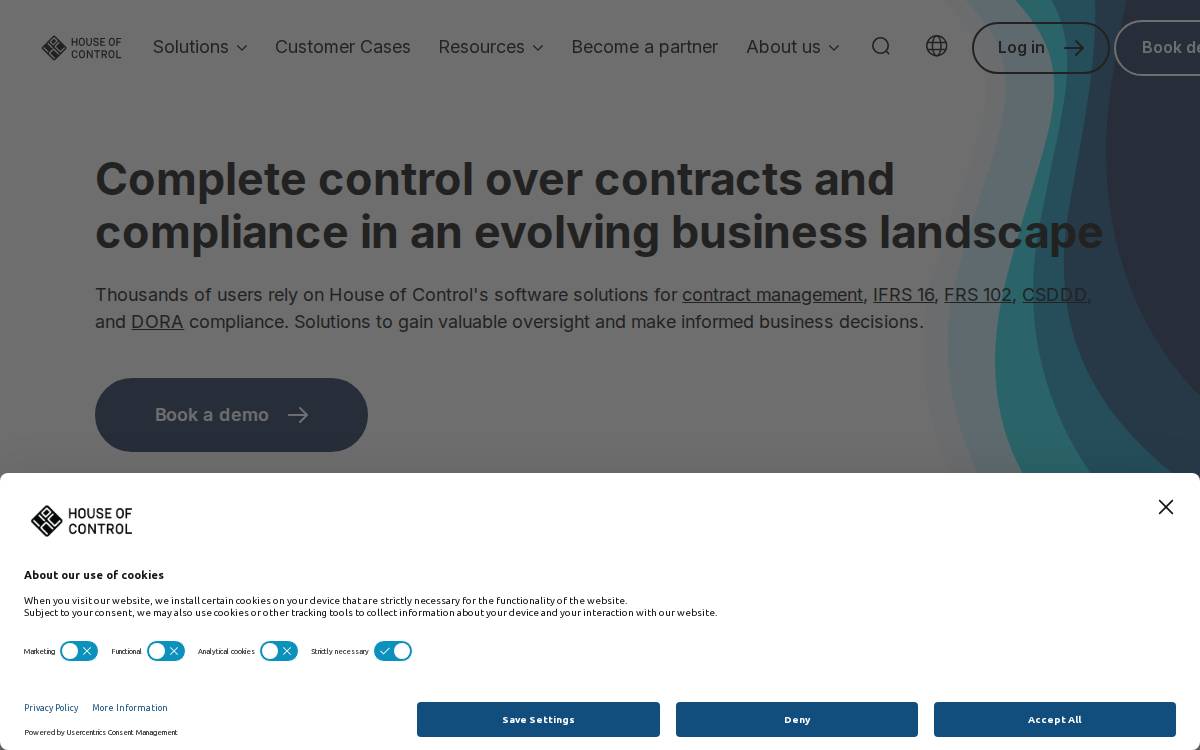 House of Control website preview