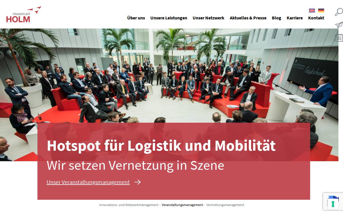 House of Logistics & Mobility (HOLM) website preview