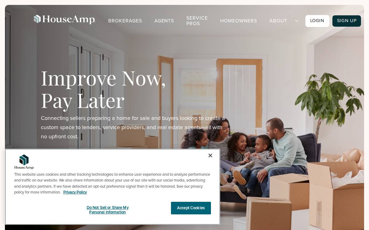 Houseamp website preview