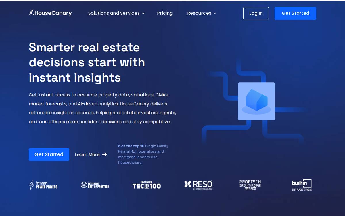 House Canary website preview