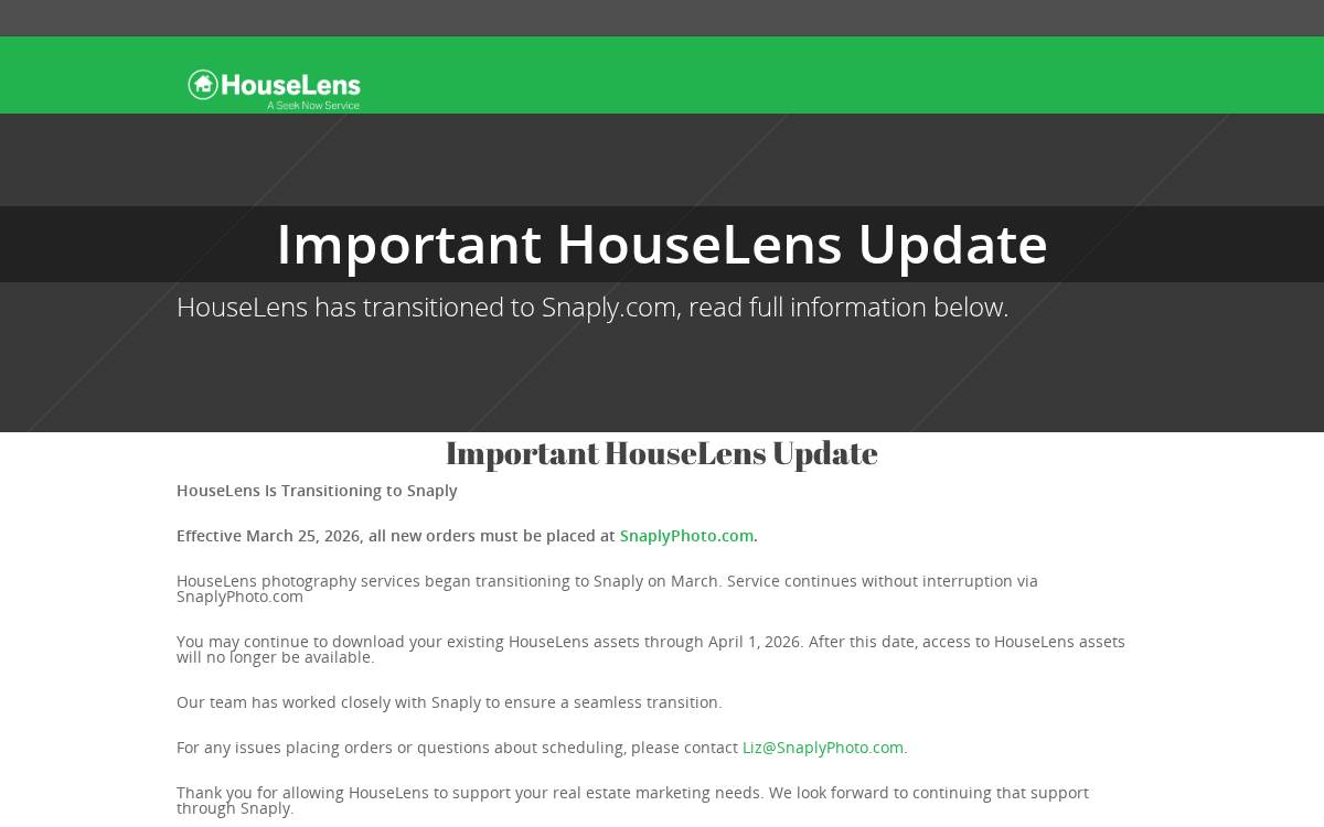 HouseLens website preview