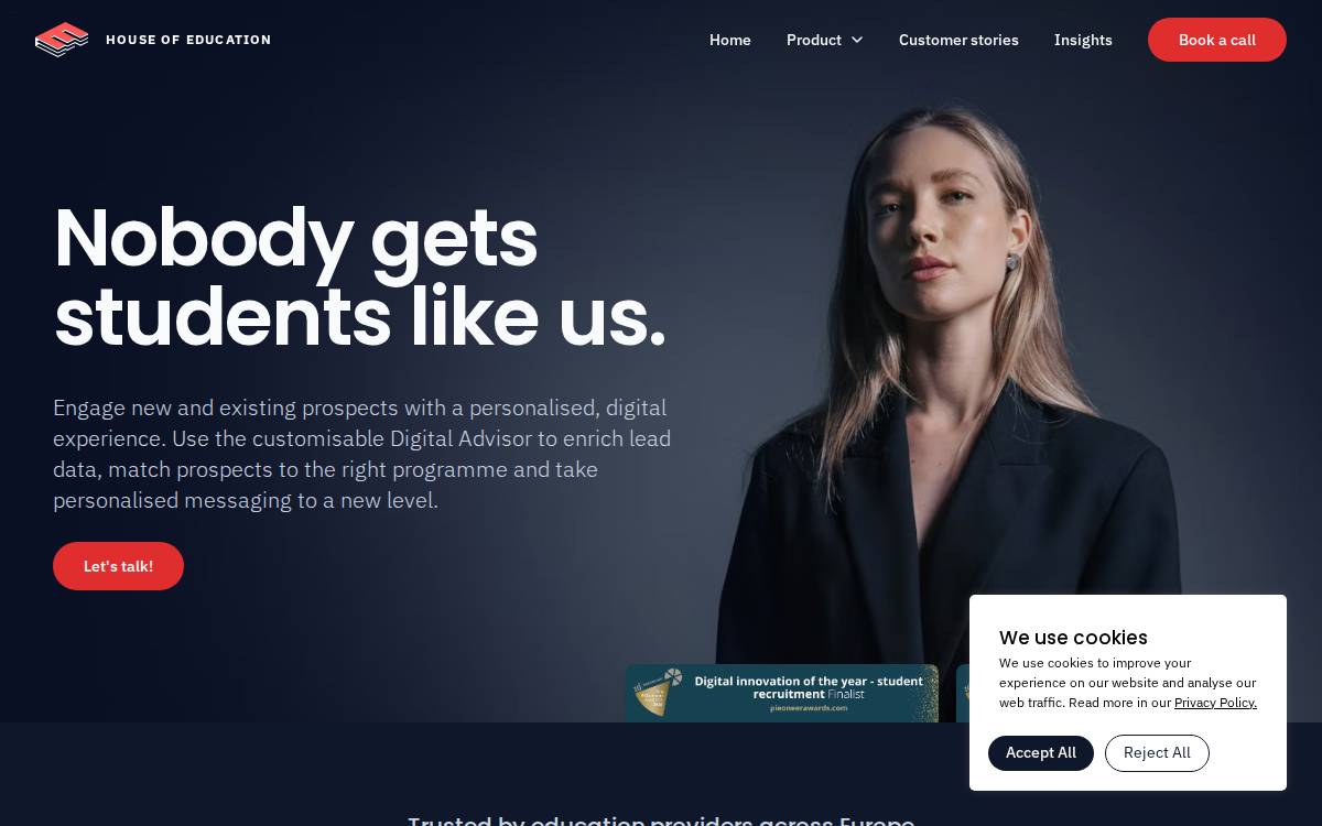 Houseofeducation website preview