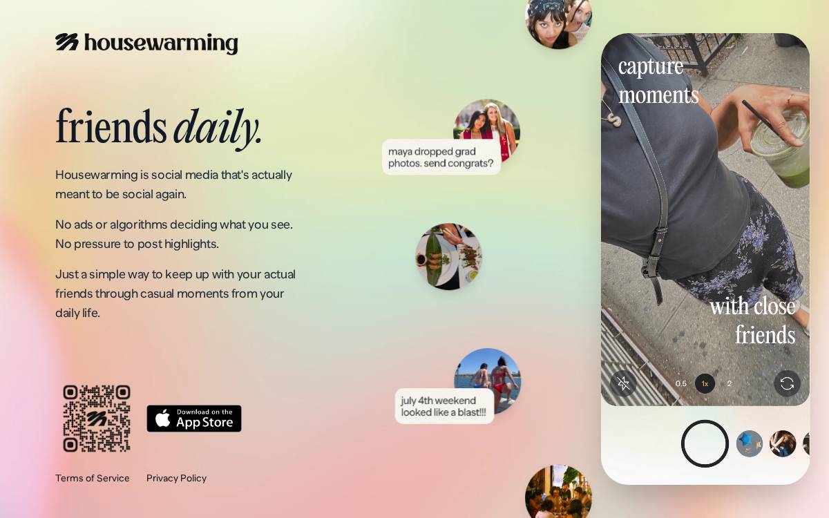 Housewarming website preview