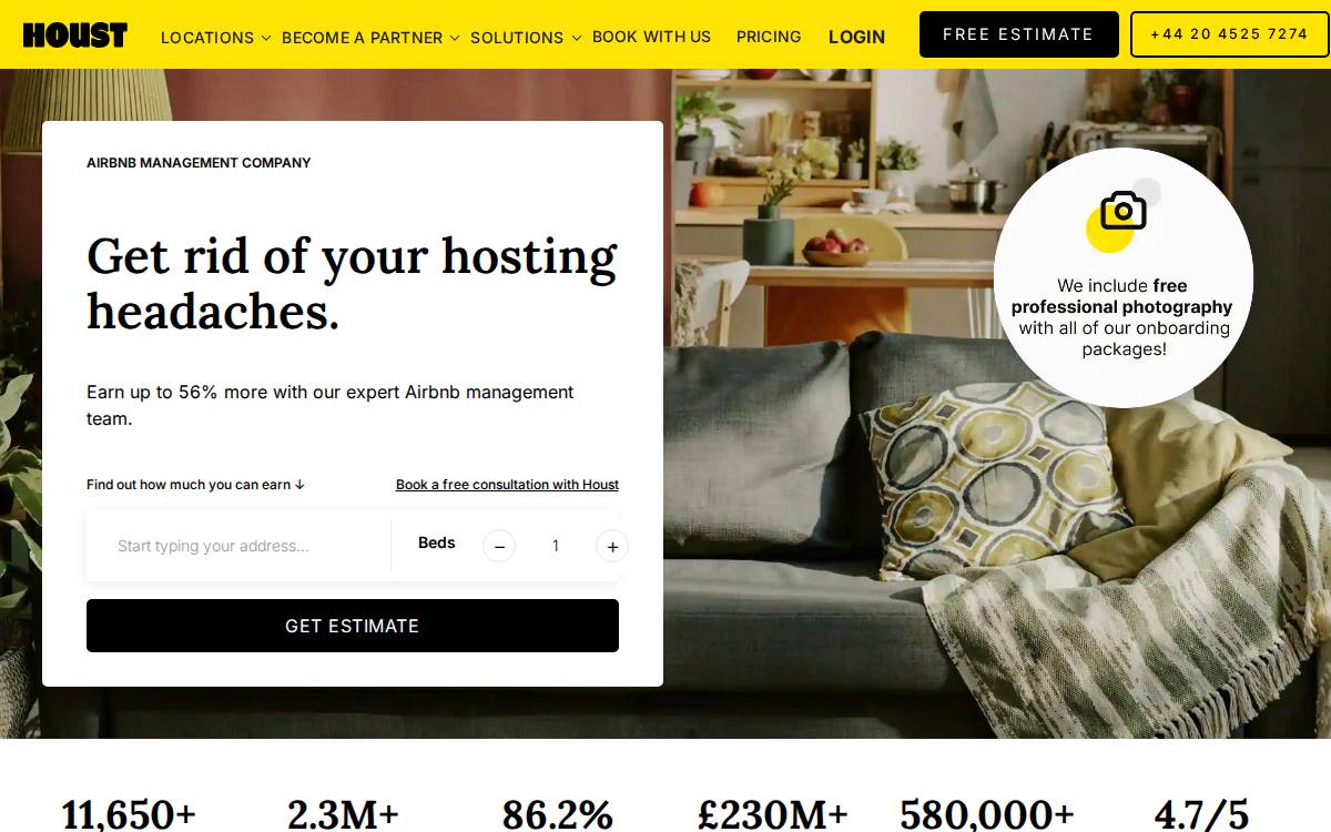 Houst website preview