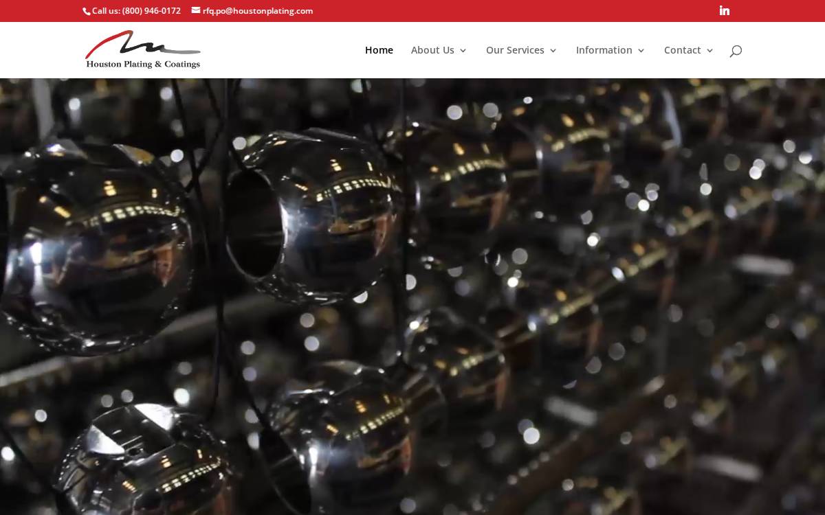 Houston Plating & Coatings website preview
