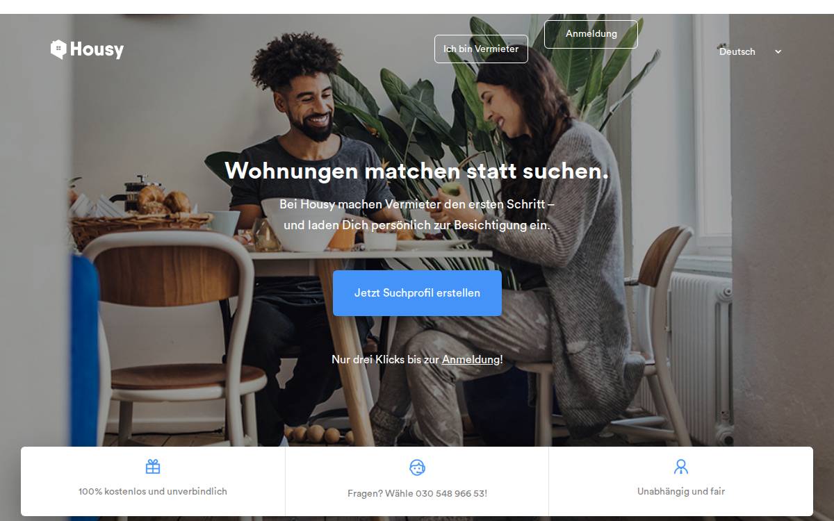 Housy GmbH website preview