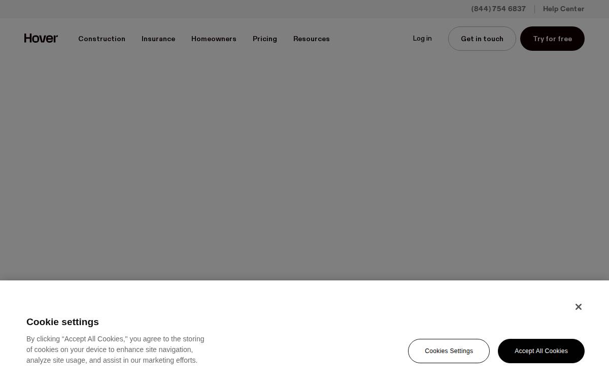 HOVER website preview