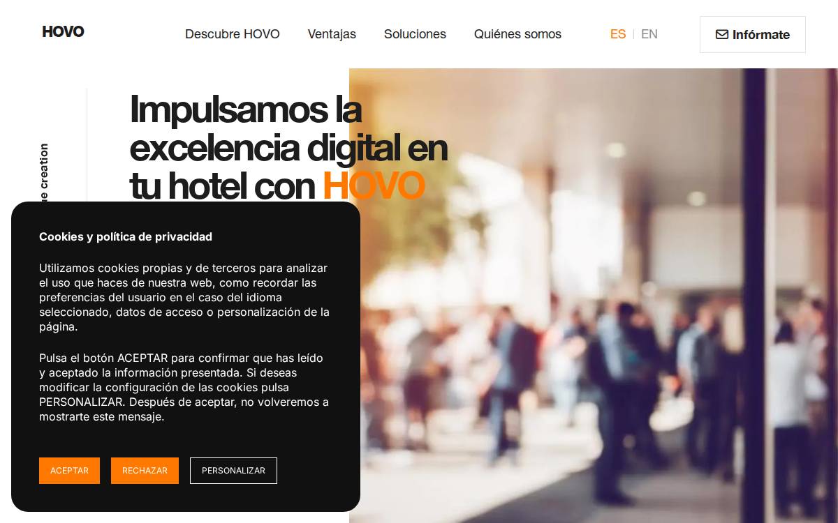 HOVO website preview