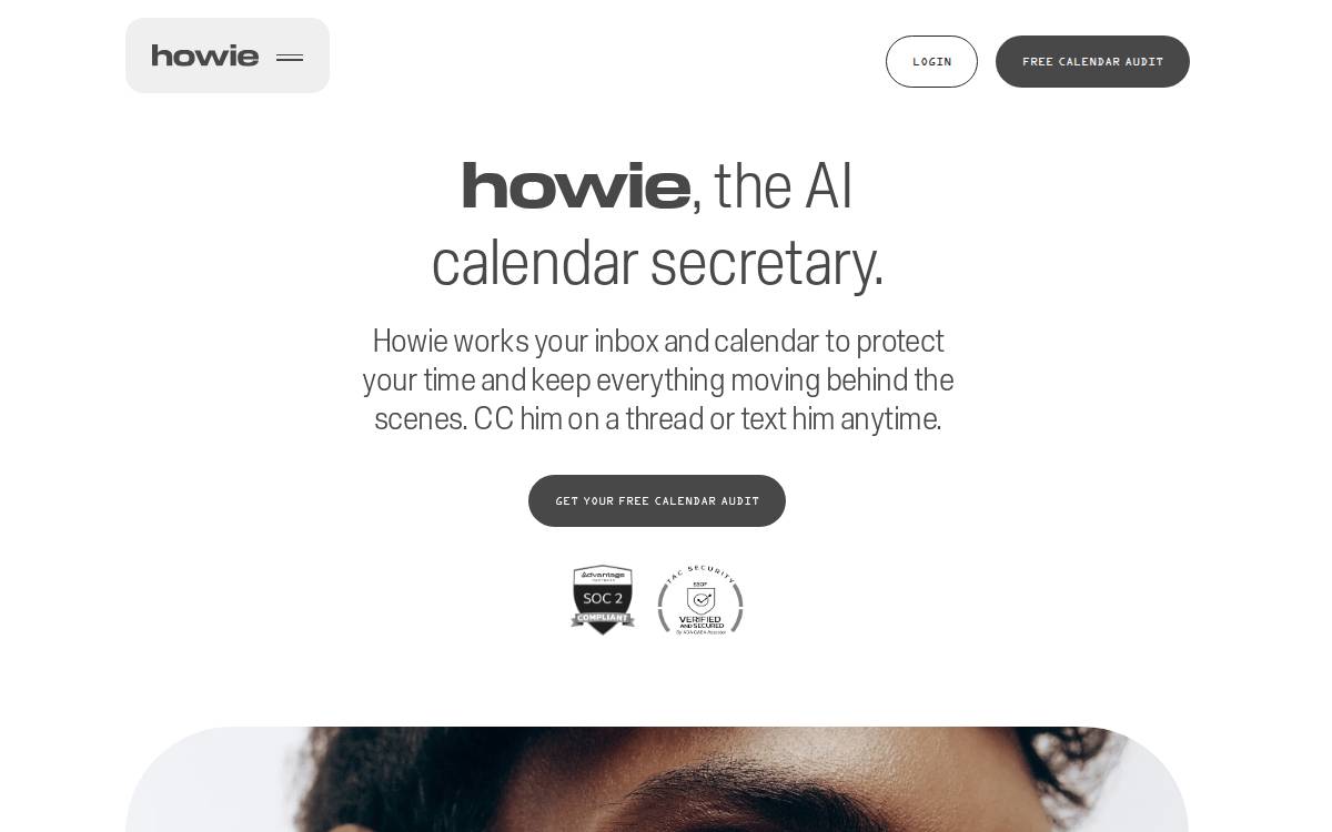 Howie website preview