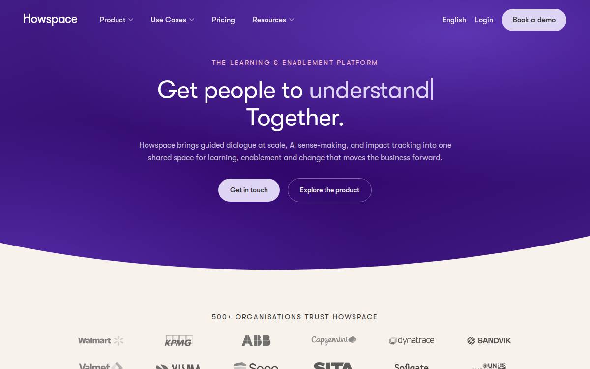 Howspace website preview