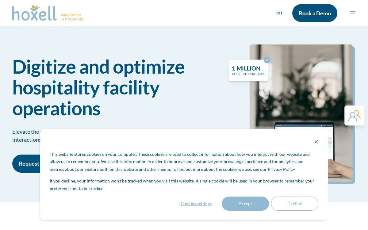 Hoxell website preview