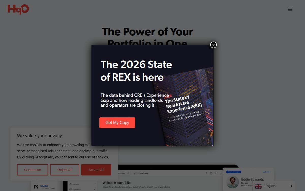 Hqo website preview