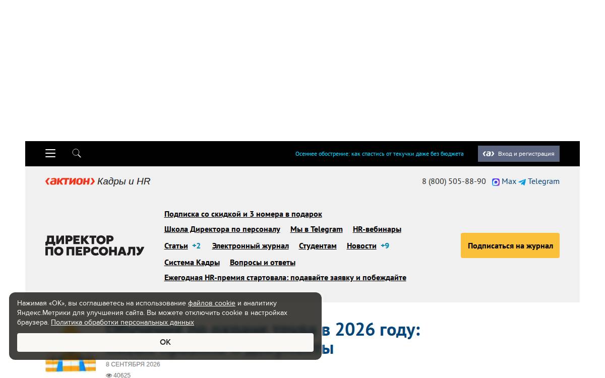 Hr Director website preview