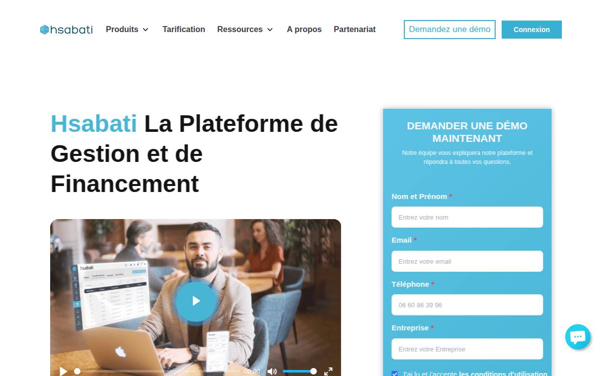 Hsabati website preview