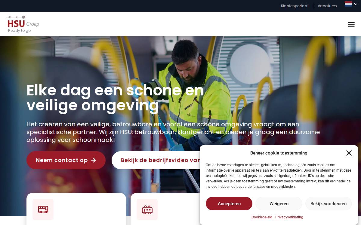 HSU Groep website preview
