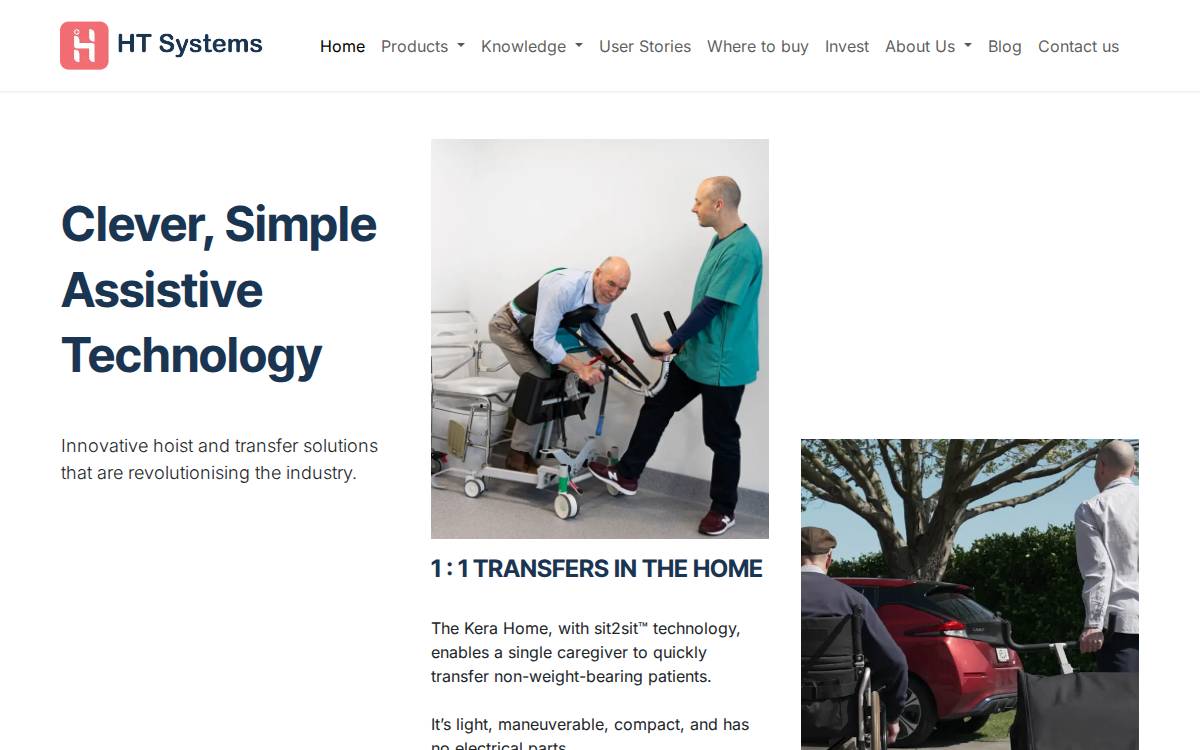 HT Systems website preview