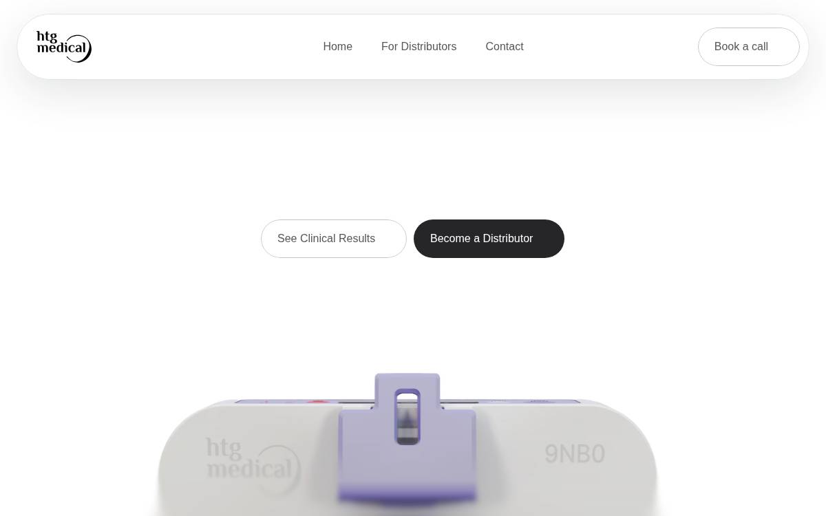 HTG Medical website preview