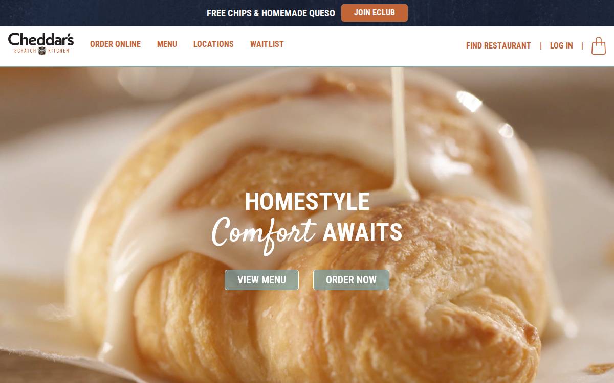 Cheddars website preview