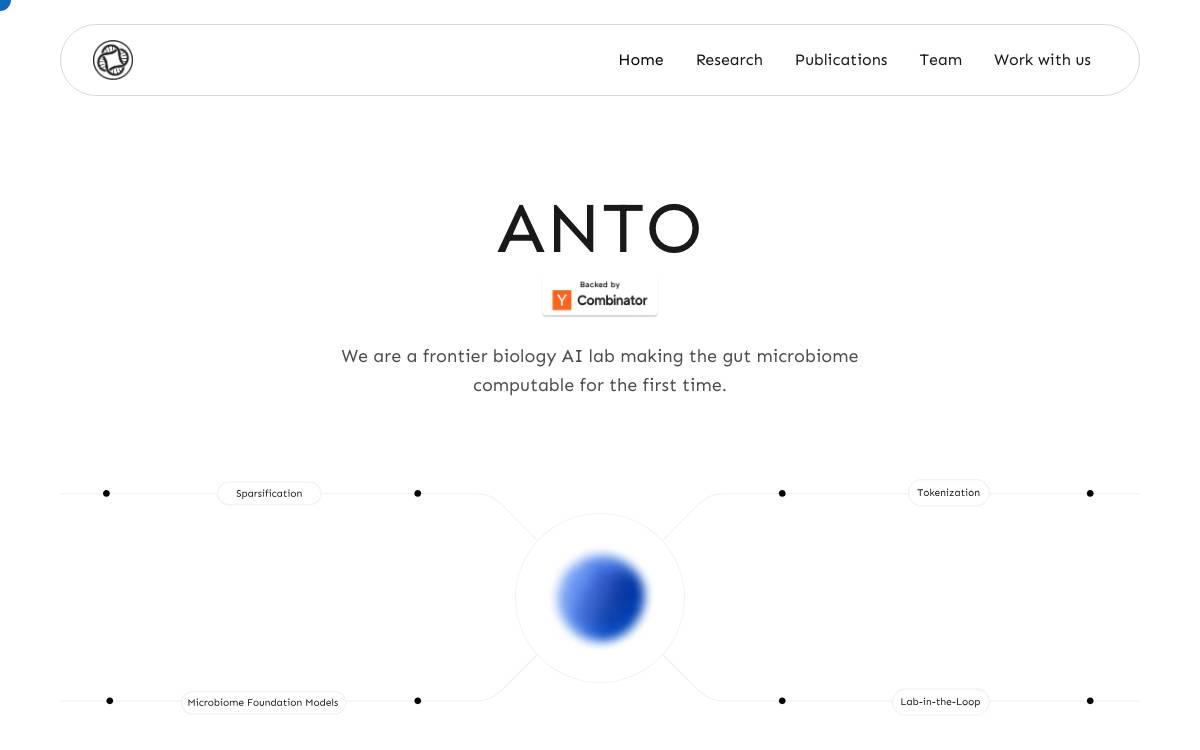 Anto Biosciences website preview