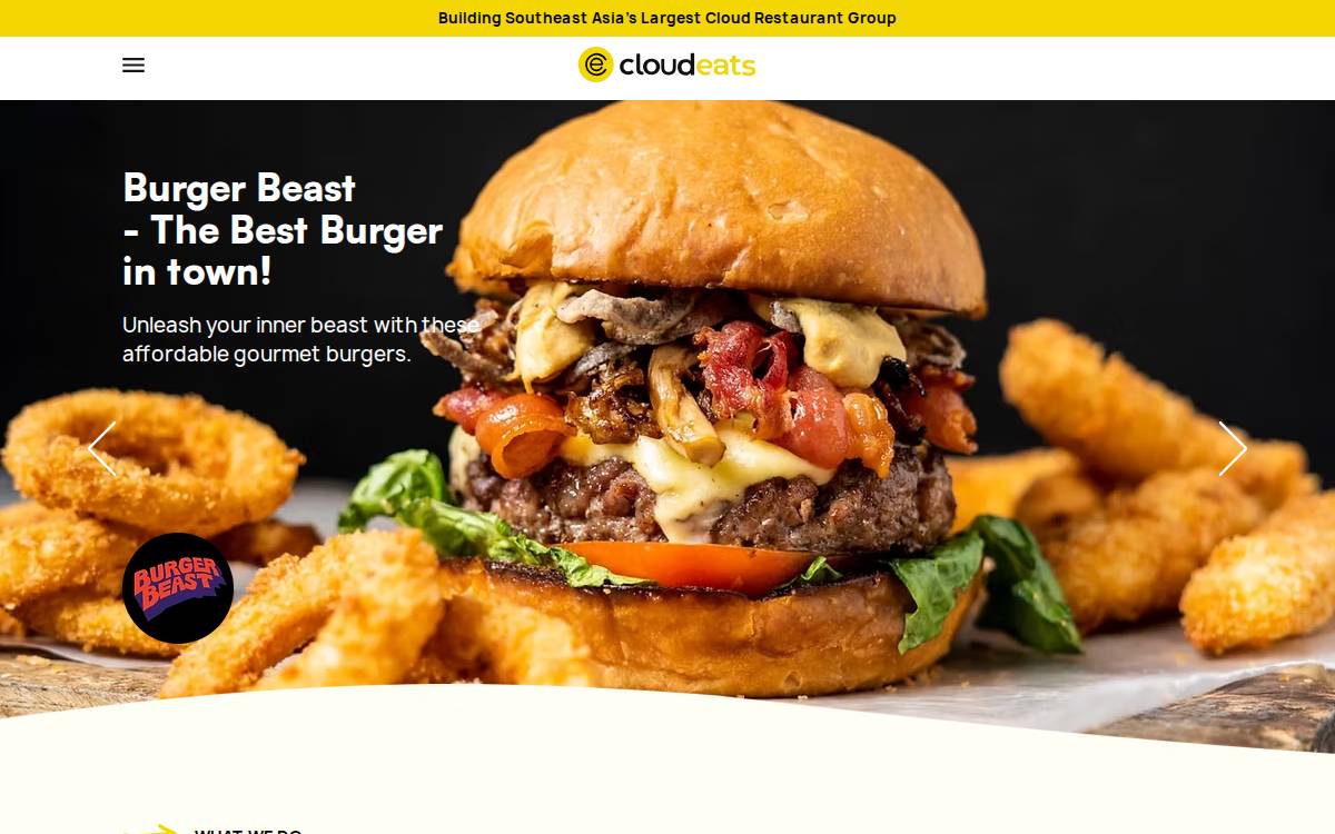 Cloudeats website preview