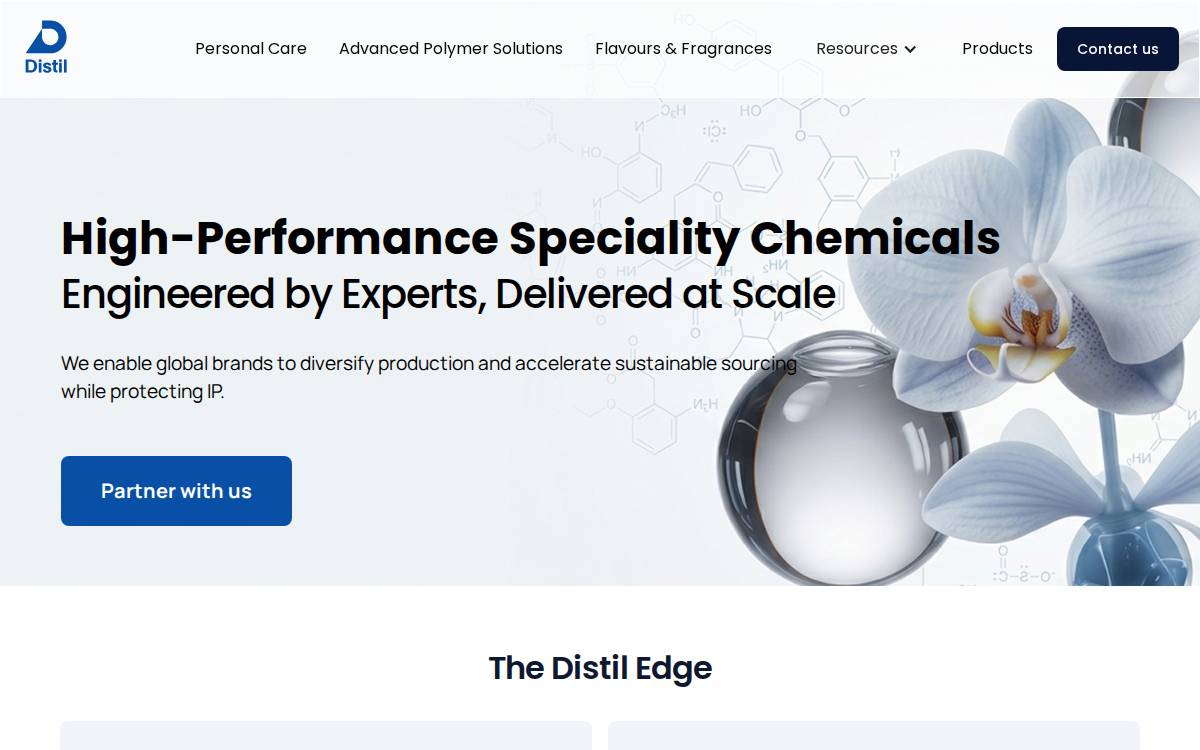 Distil website preview