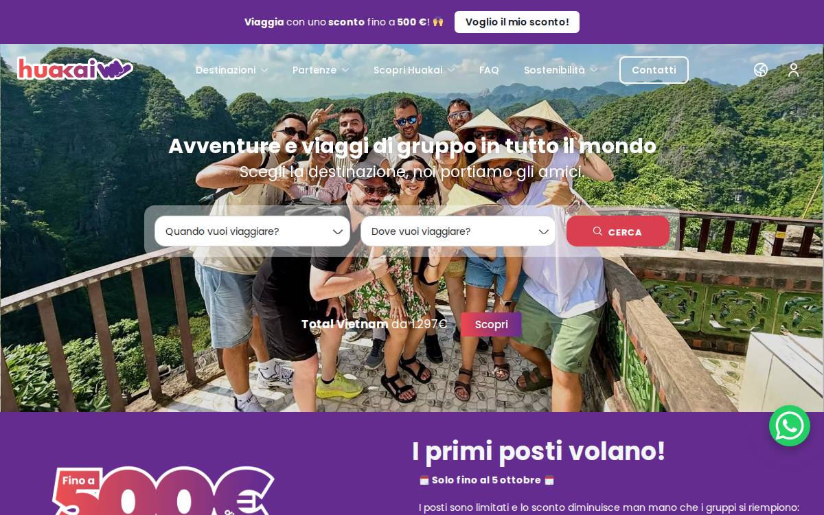 Huakai website preview