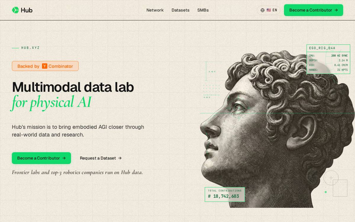 Hub website preview