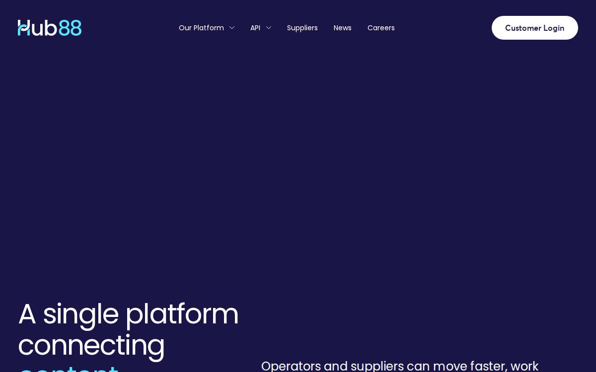 Hub88 website preview