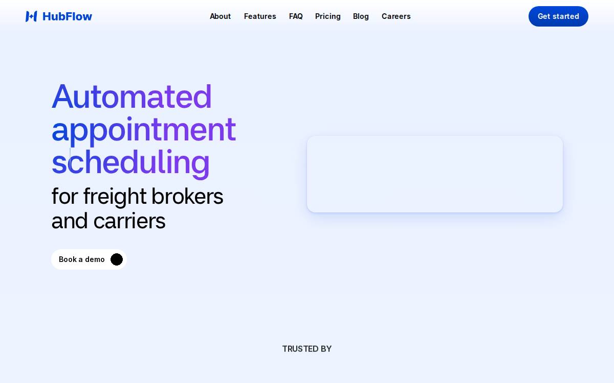 HubFlow website preview