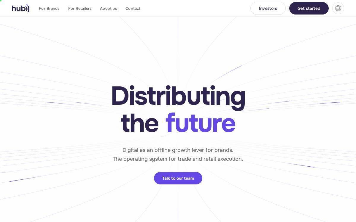 Hubii website preview