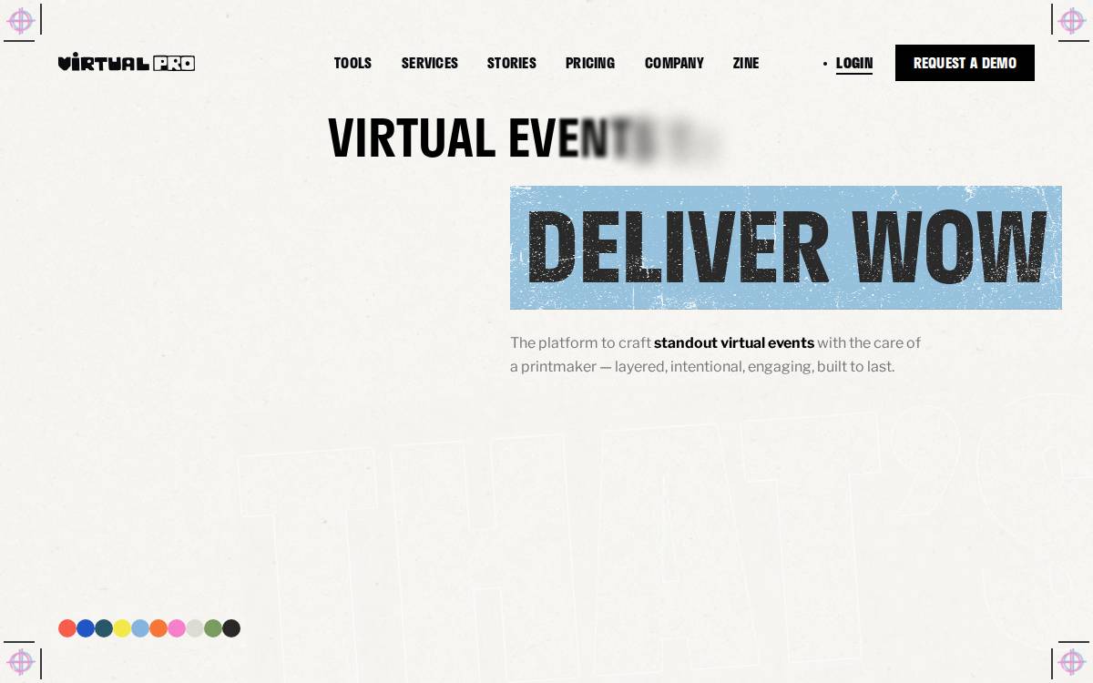 Hubilo website preview