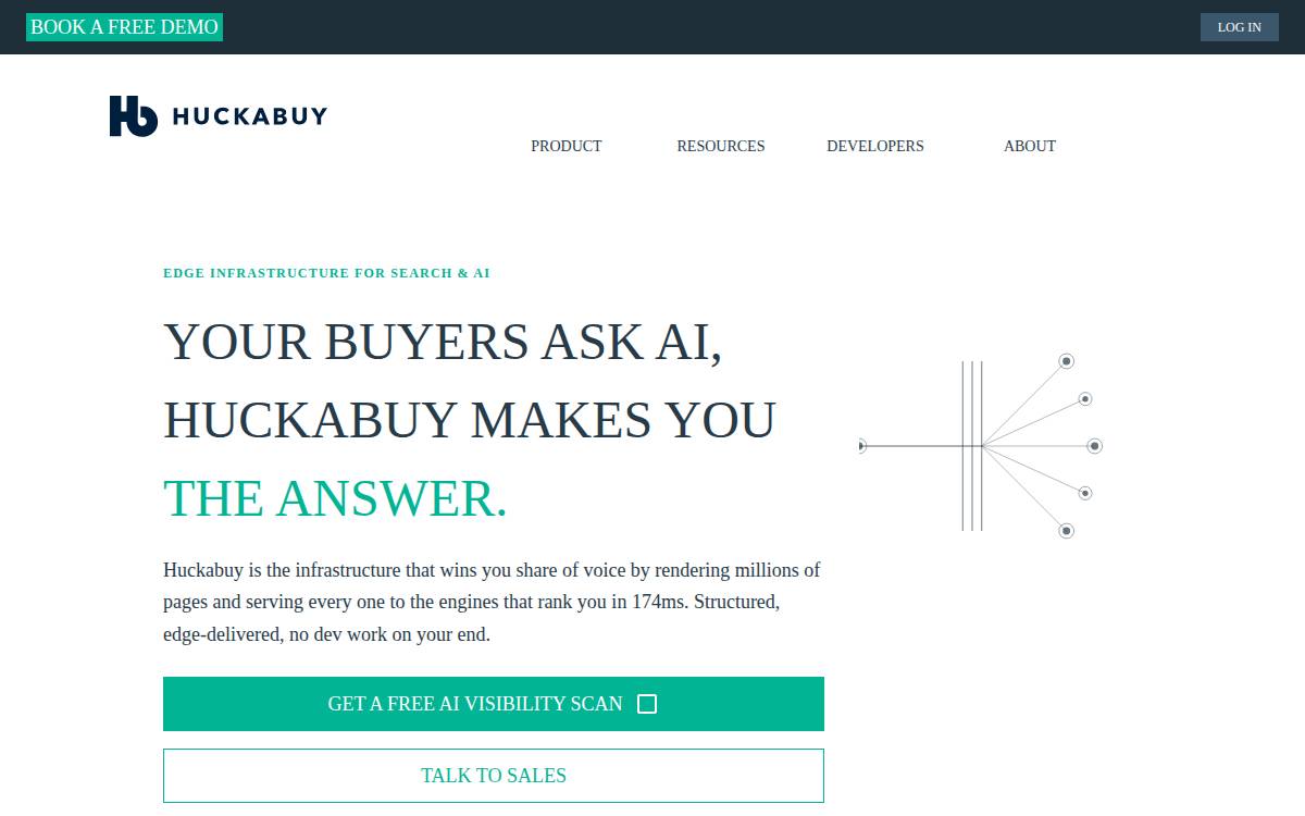 Huckabuy website preview