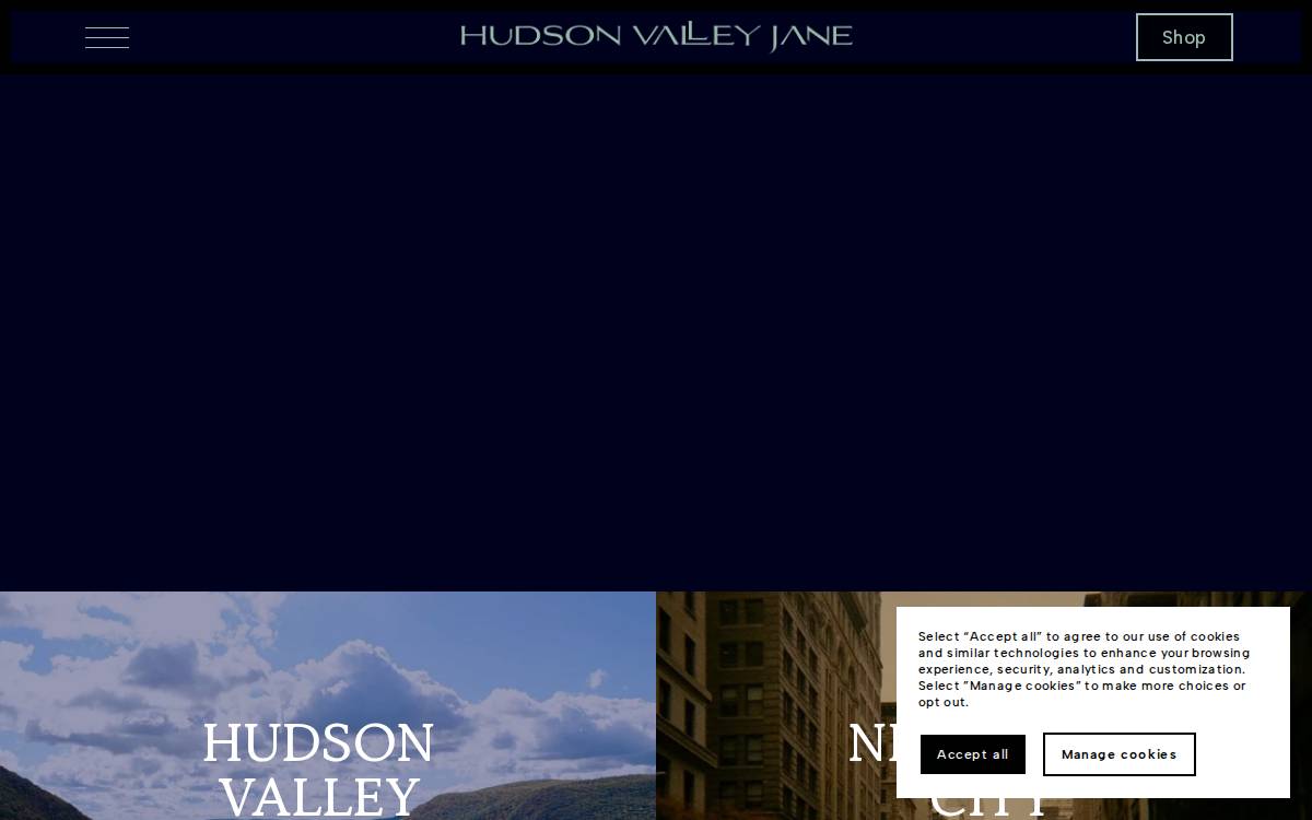 Hudson Valley Jane website preview