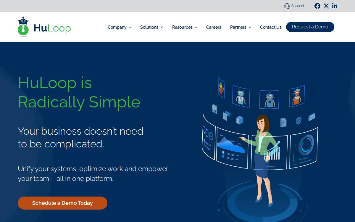 Huloop website preview