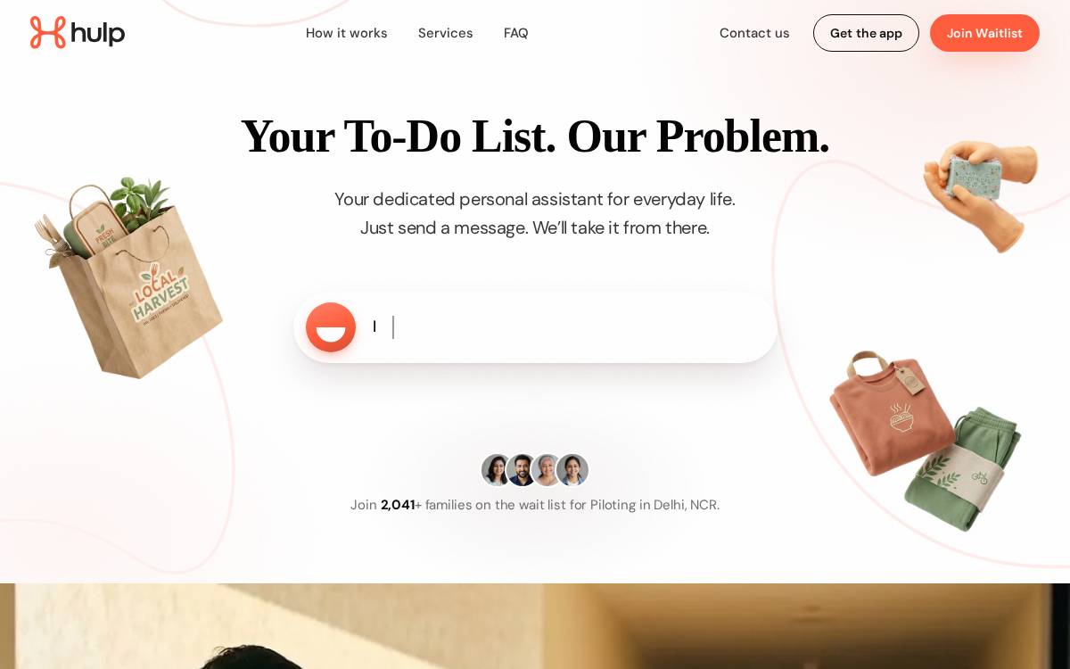 Hulp website preview