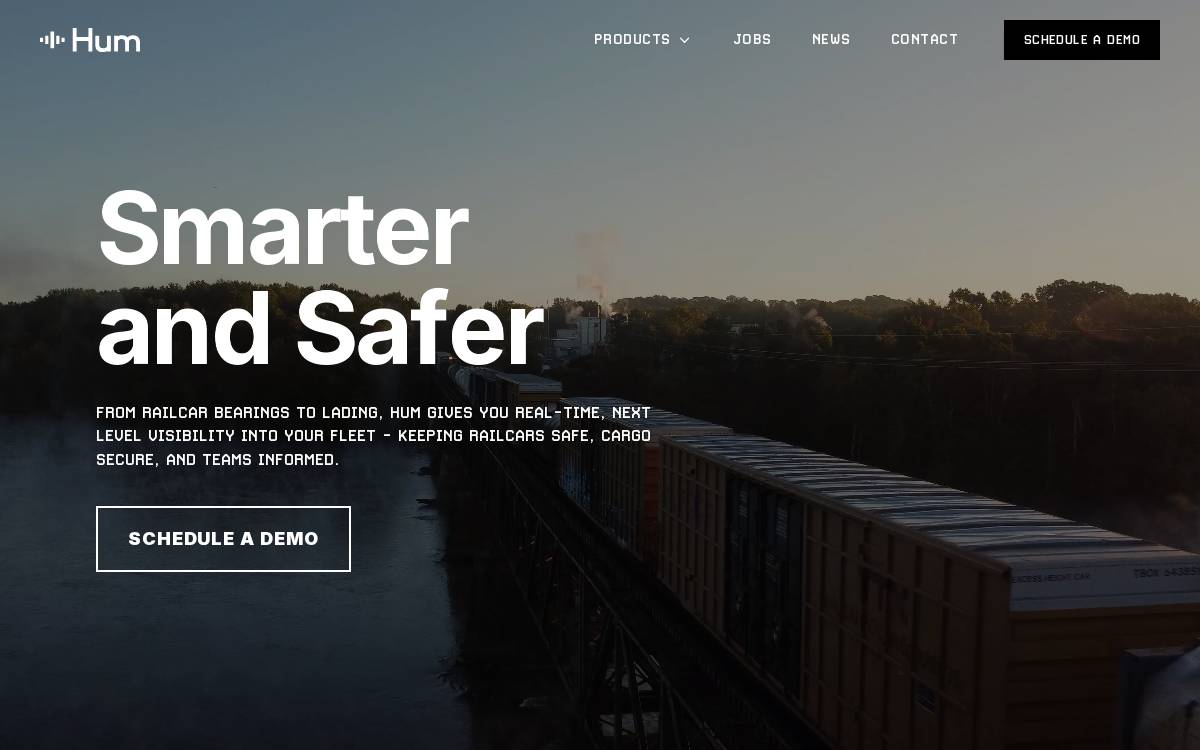 Hum Industrial website preview