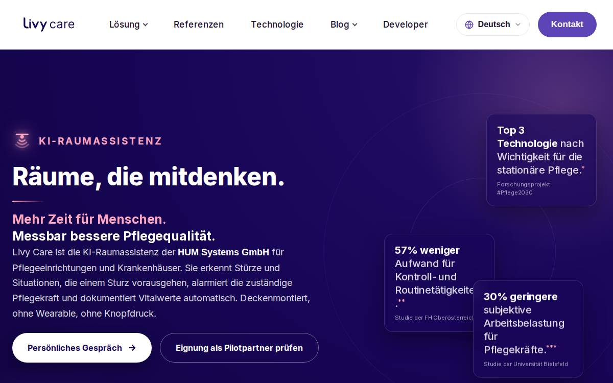 HUM Systems GmbH website preview