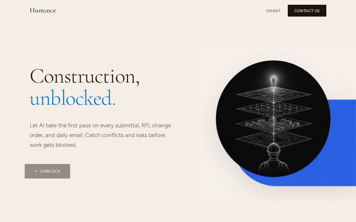 Humance website preview