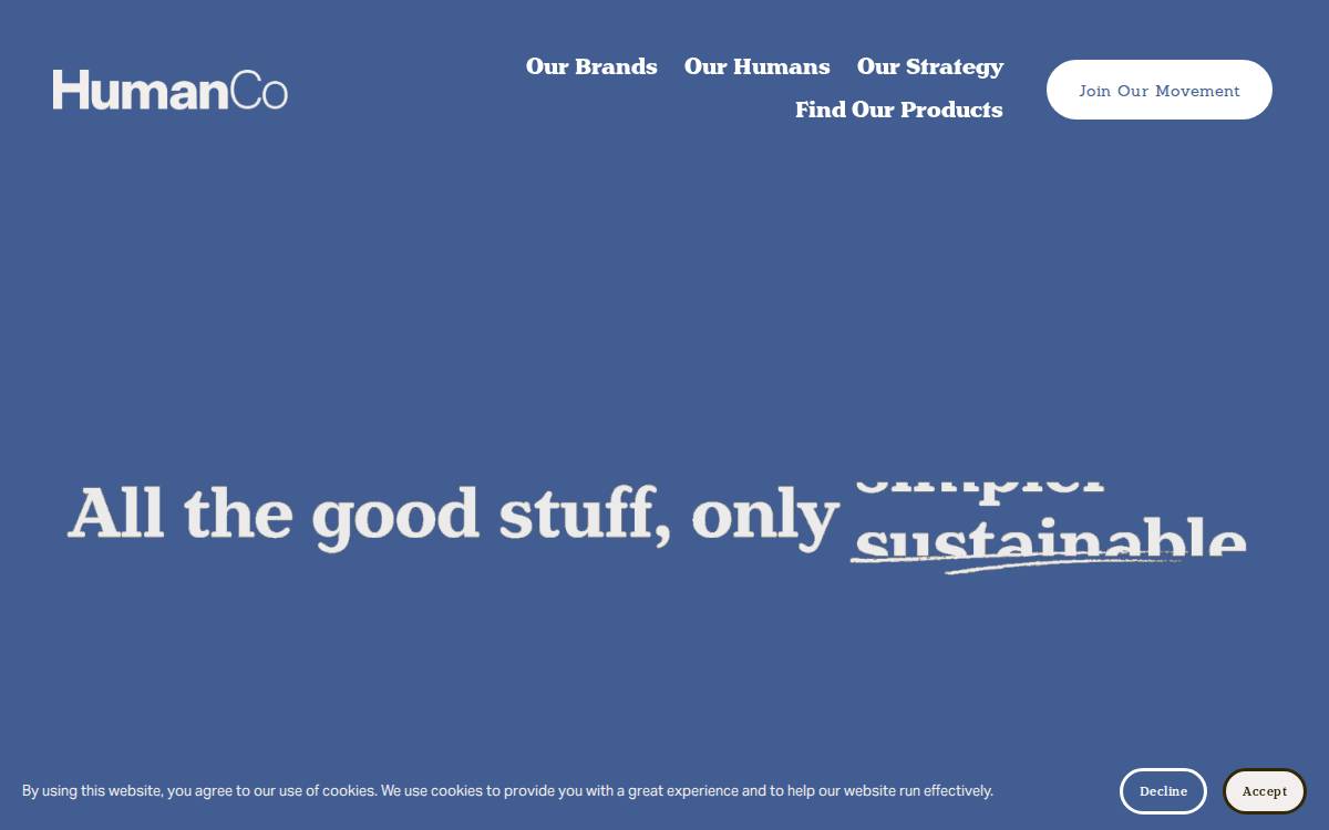 HumanCo website preview