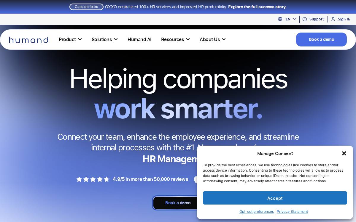 Humand website preview