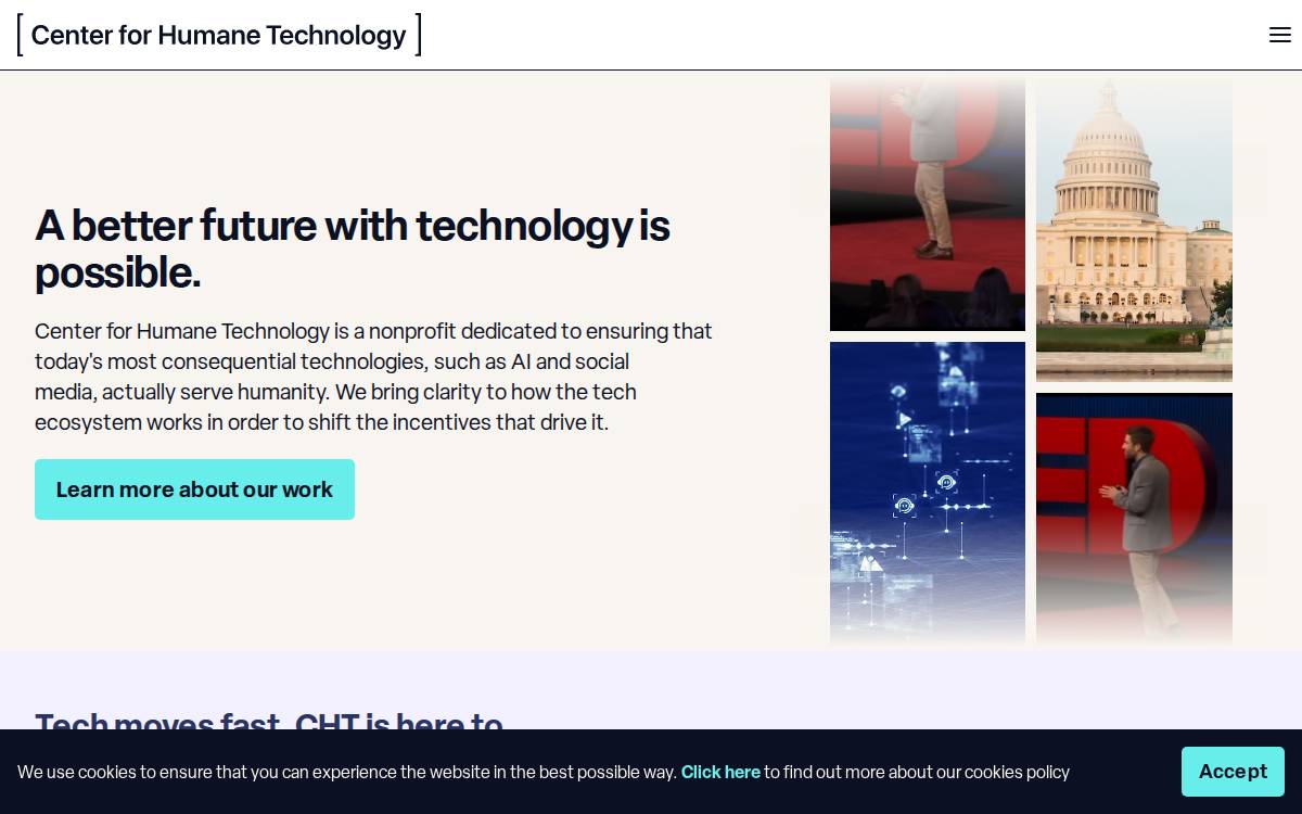 Humanetech website preview
